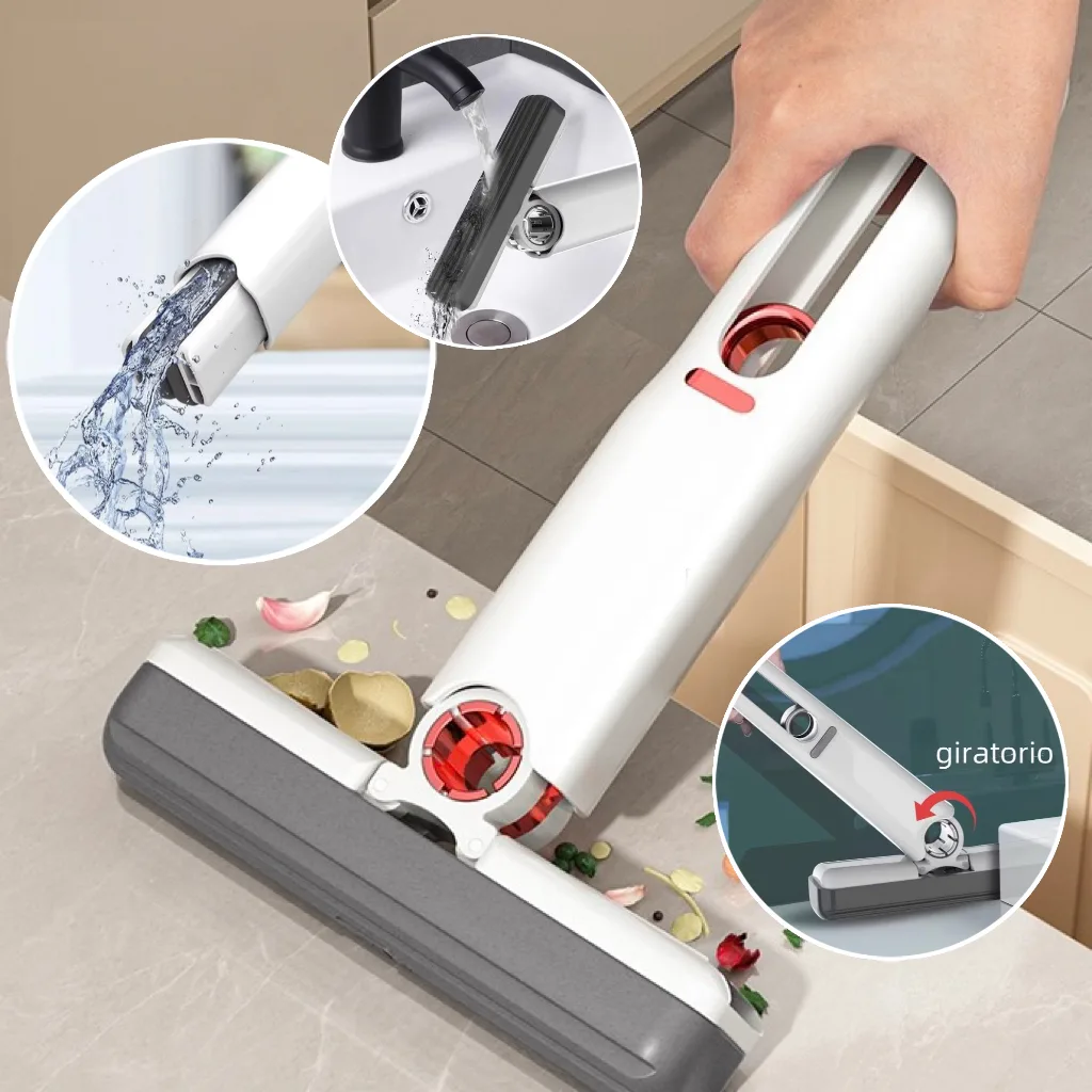 Mini esfregão portátil para banheiro e cozinha