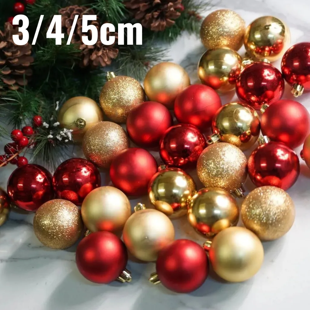 Kit de bolas decorativas para árvore de Natal