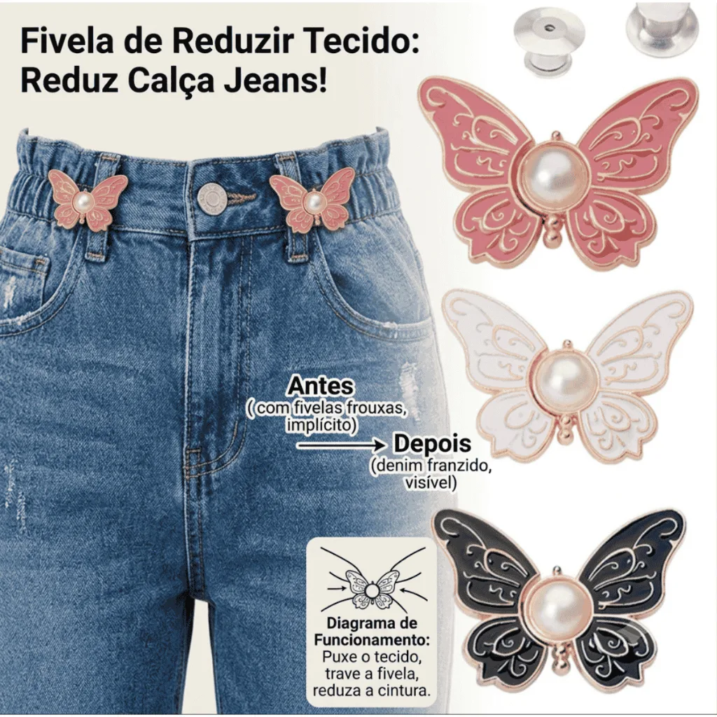 Kit de ajustadores para calça jeans
