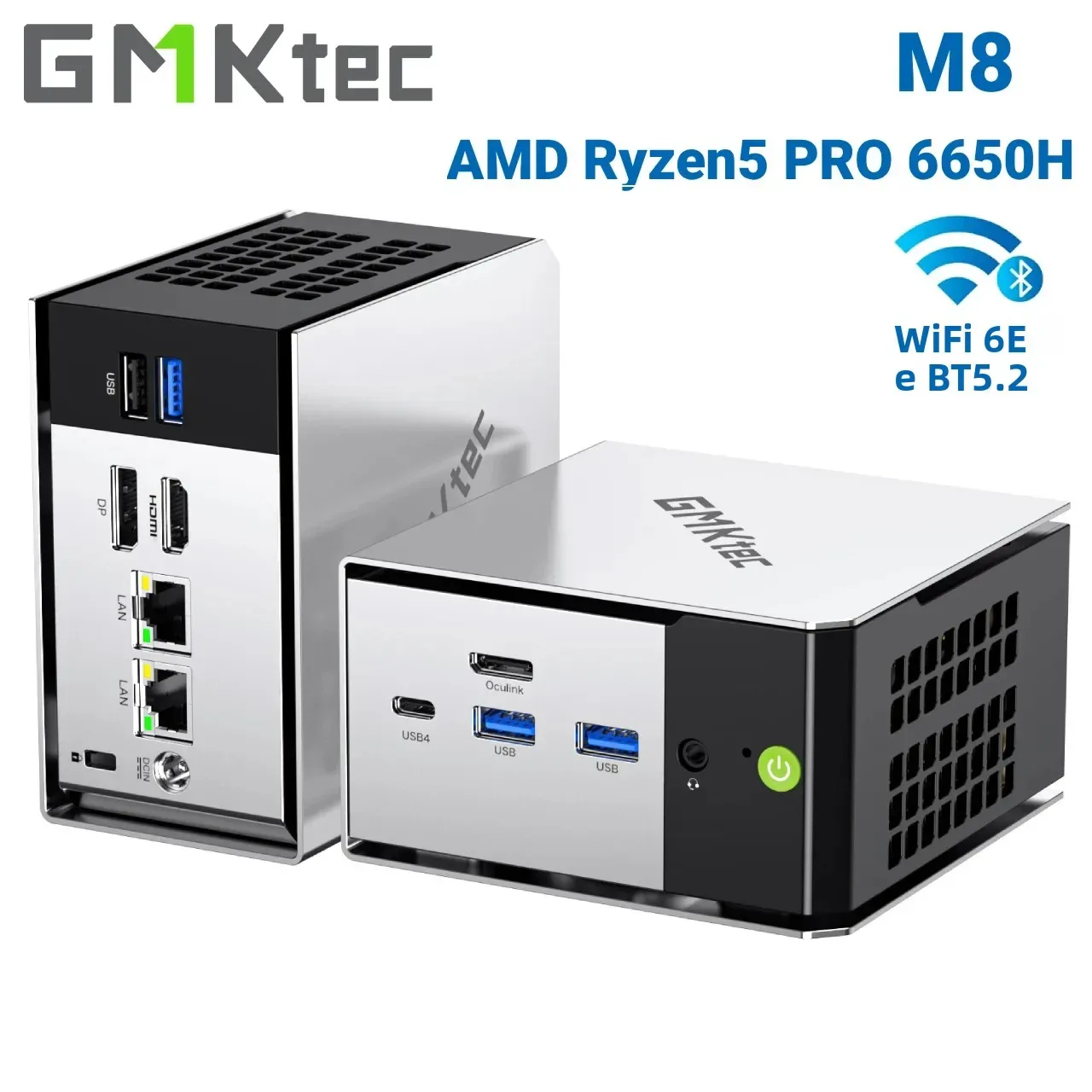 Mini PC GMKtec M8 com Ryzen 5 PRO