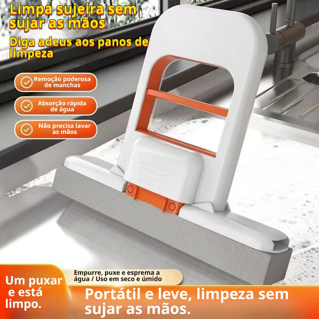 Mini mop dobrável de PVA para limpeza
