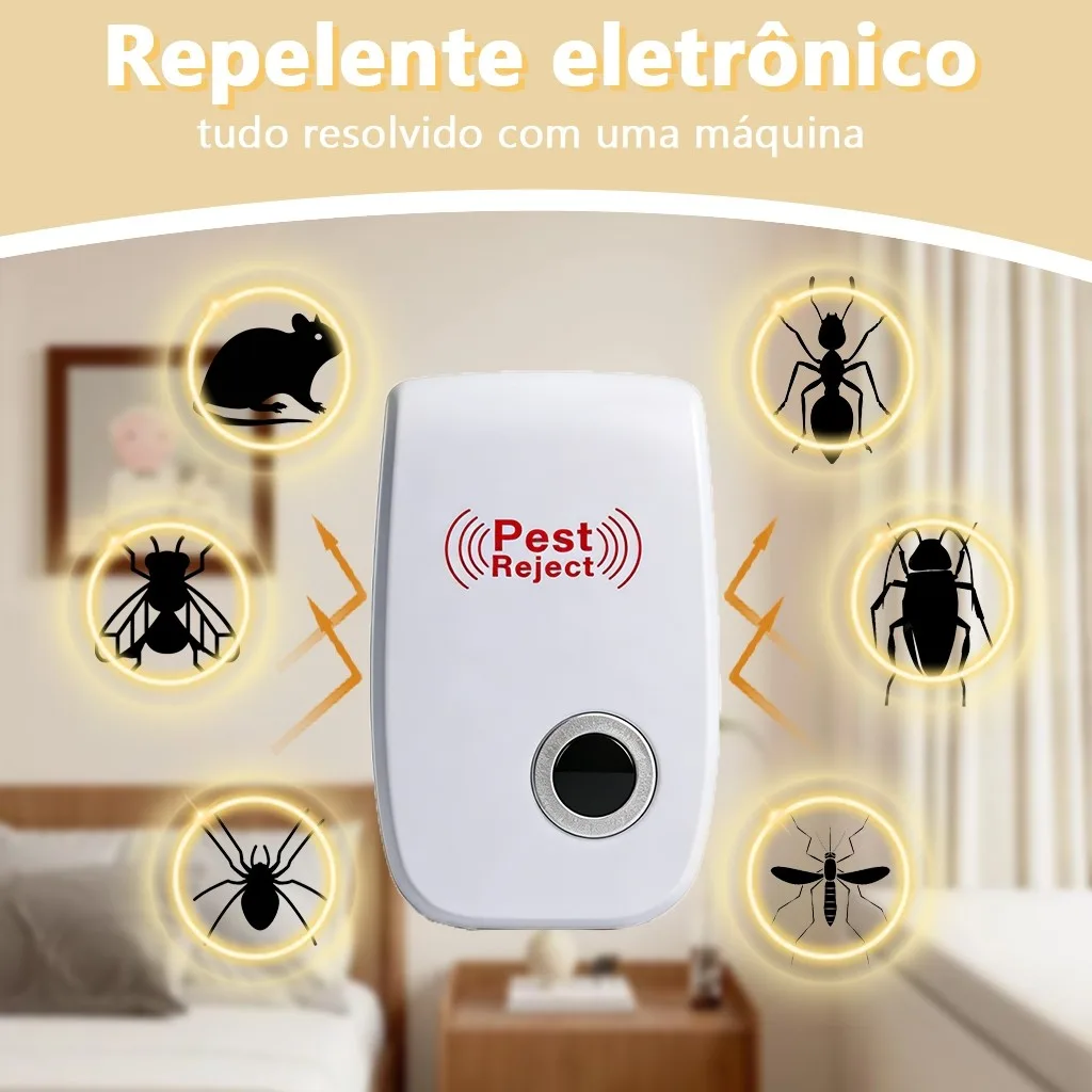 Repelente eletrônico ultrassônico de tomada