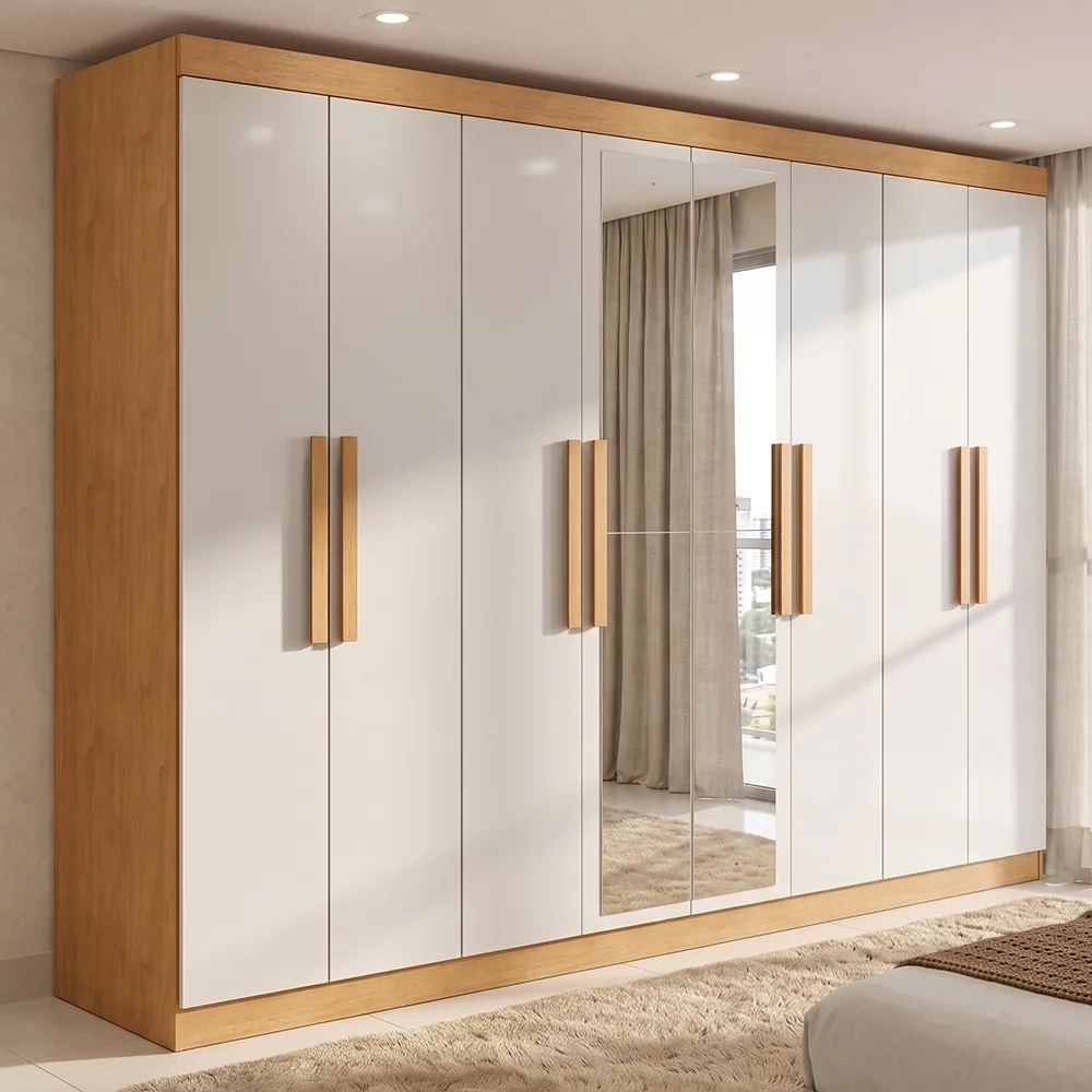 Guarda-roupa casal Easy Slim com 8 portas