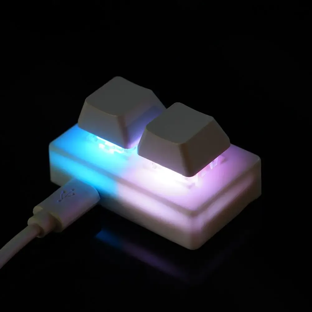 Mini teclado mecânico programável de 2 teclas