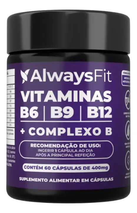 Suplemento Alwaysfit com metilfolato e metilcobalamina