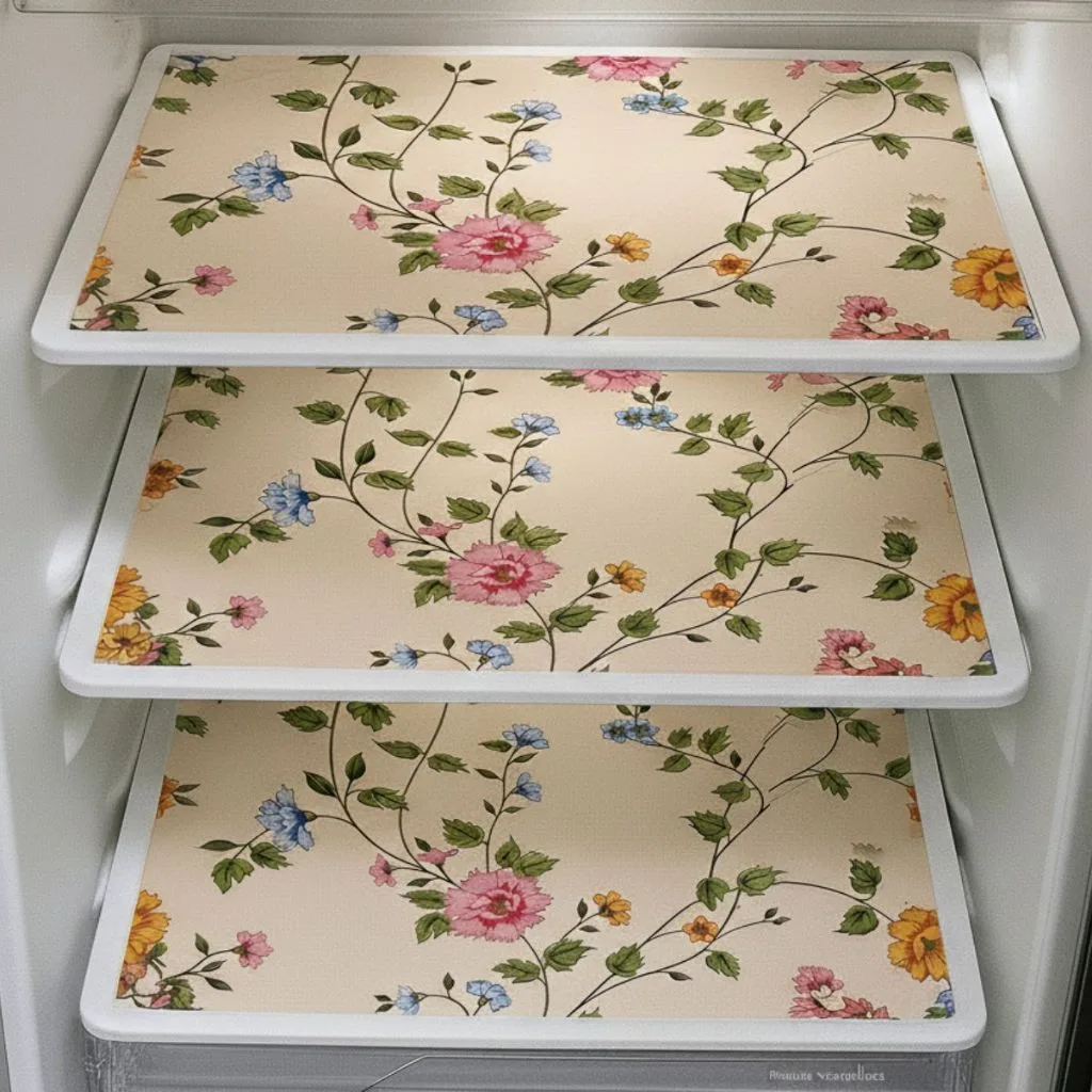 Toalha de Geladeira com 3 - PVC - Kit - Lavável - 46x32cm
