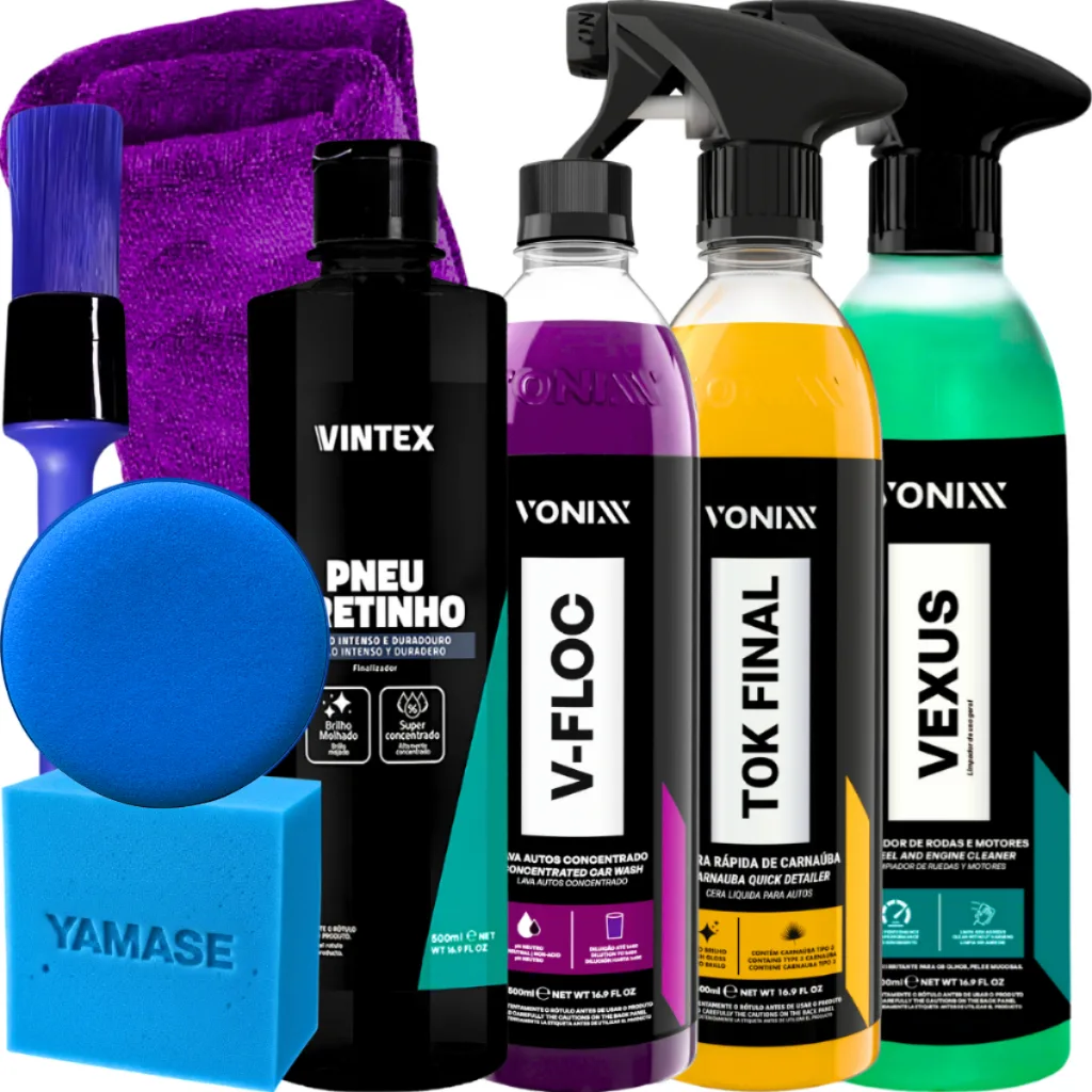 Kit automotivo Vonixx para limpeza e acabamento