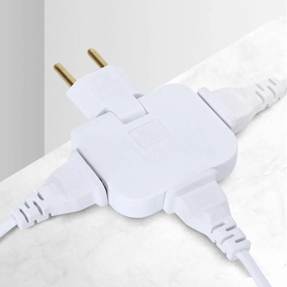 Pino adaptador de tomada dobrável articulado