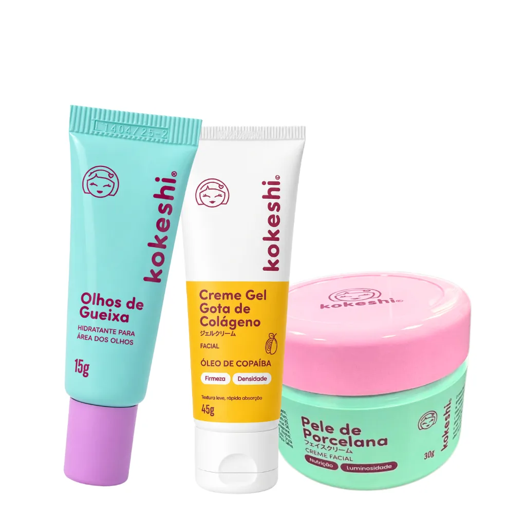 Kit facial Kokeshi para hidratação