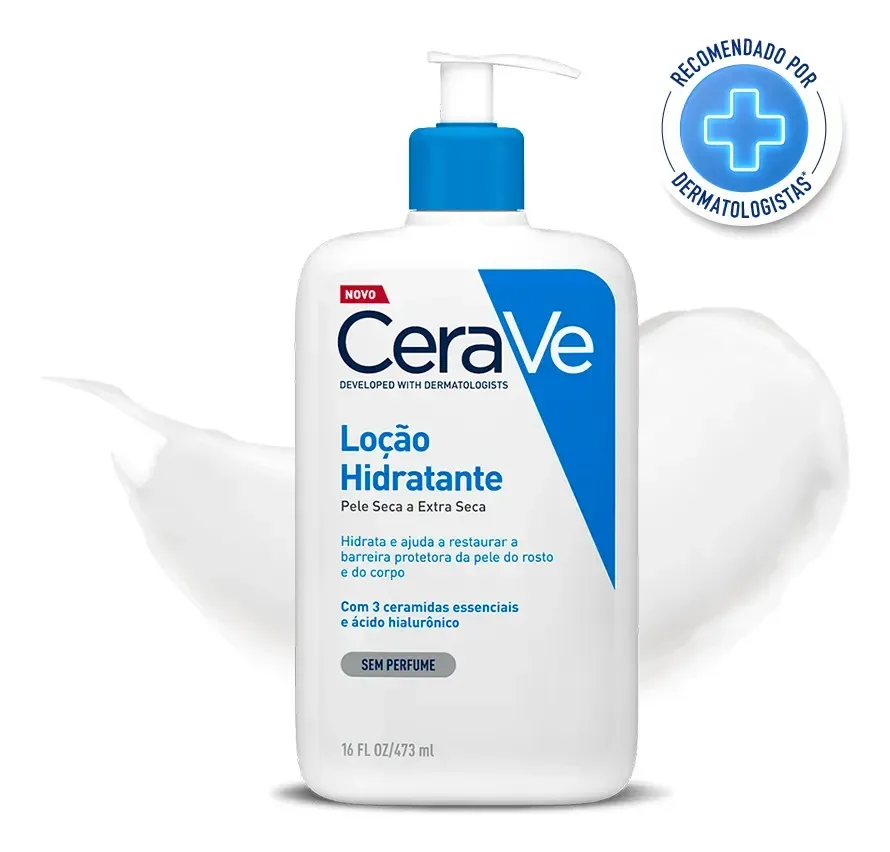 Loção hidratante corporal CeraVe com 3 ceramidas