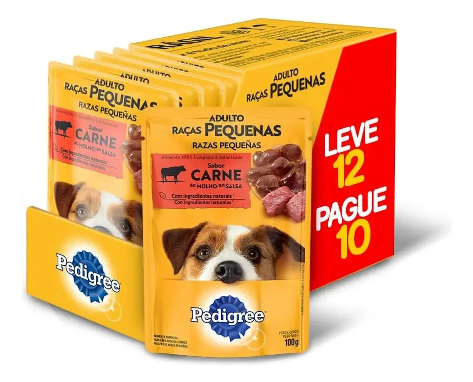 Ração úmida Pedigree para cão adulto pequeno