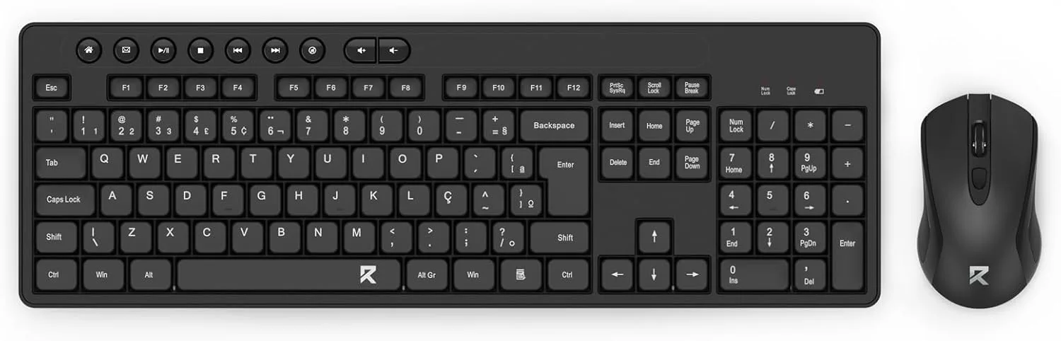 Kit de mouse e teclado Redragon BS-7094