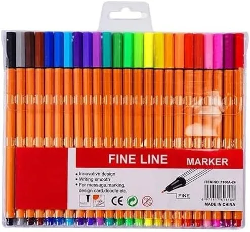Kit de canetas Fine Line com 24 cores
