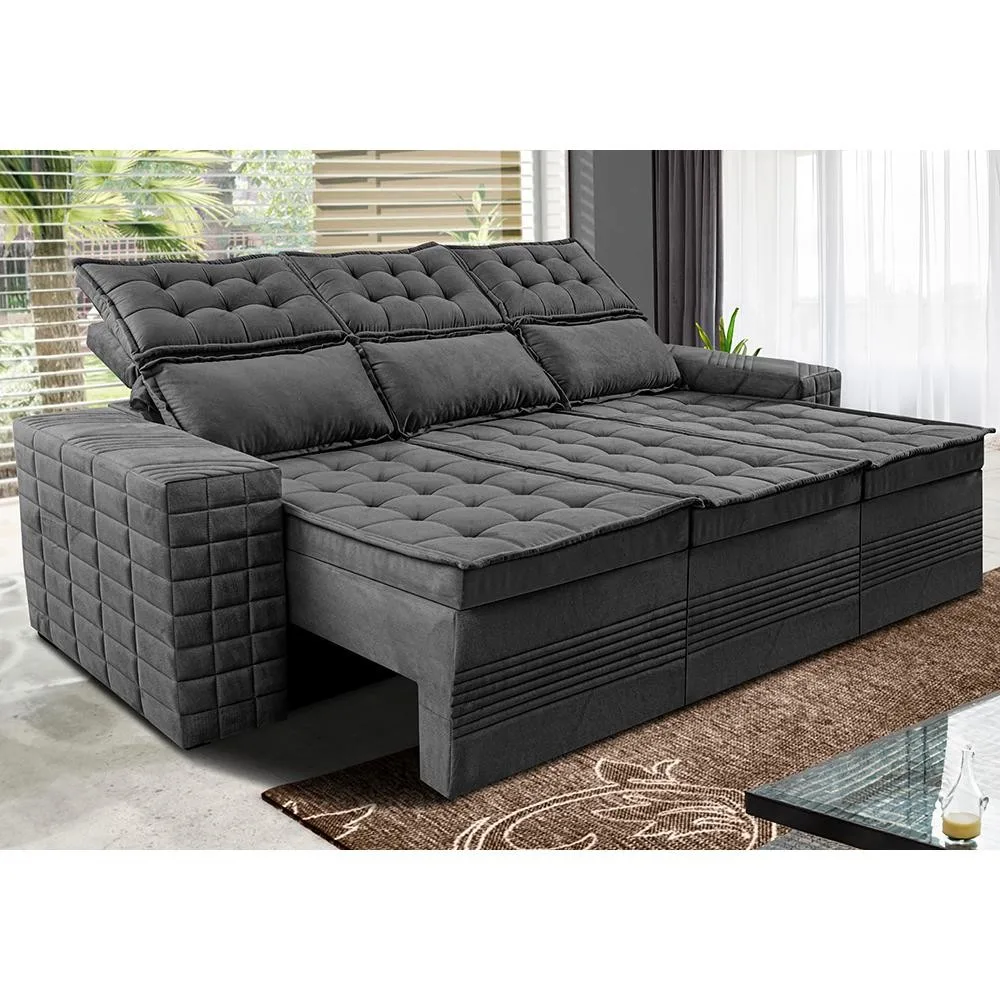 Sofá-cama Senses de 3 lugares retrátil