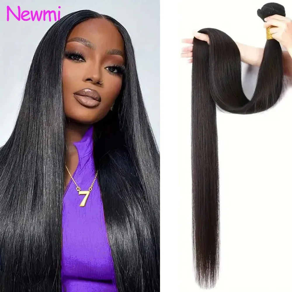 Extensão de cabelo humano liso Newmi 12A