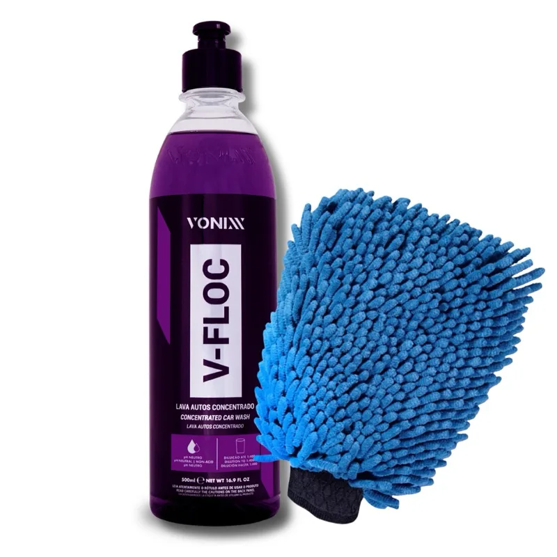 Shampoo automotivo Vonixx V-floc com luva
