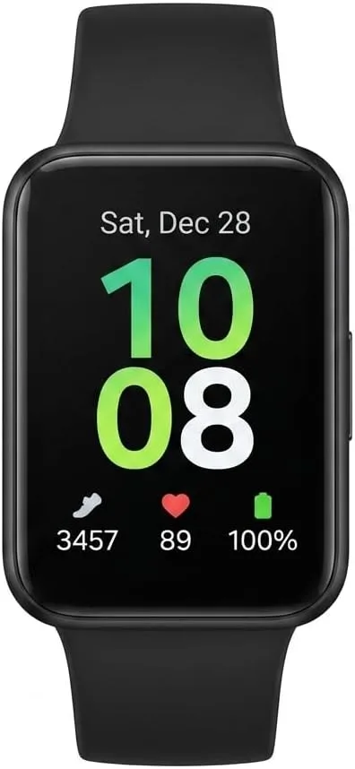 Smartband Samsung Galaxy Fit3 preta com tela AMOLED