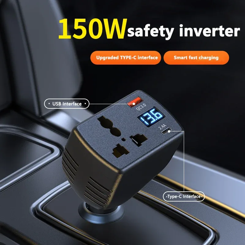 Inversor automotivo de 150 W para carro