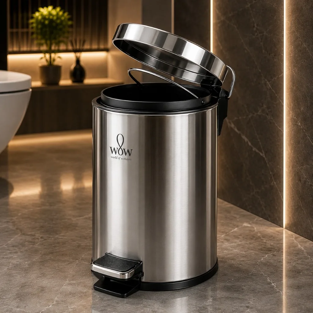 Lixeira inox de 5 litros com pedal