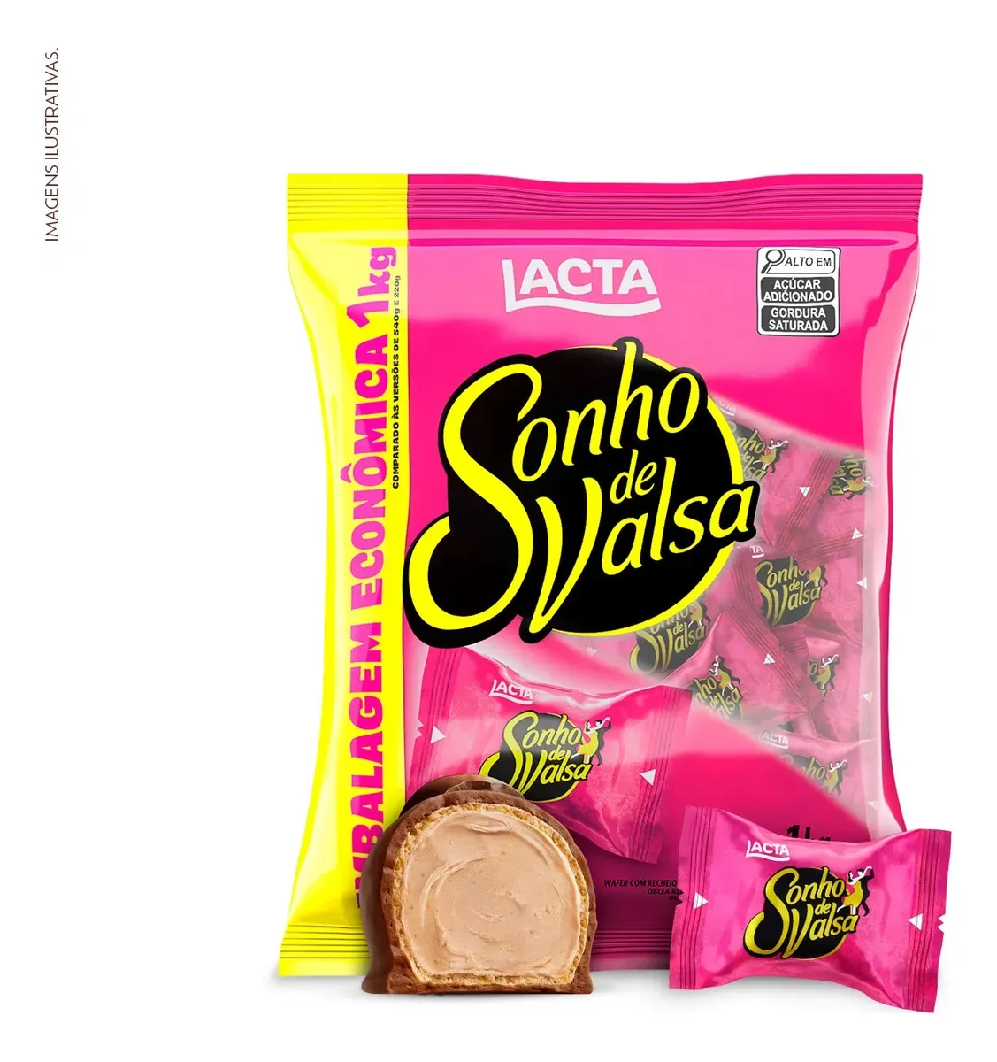 Bombom Sonho de Valsa Lacta de 1 kg