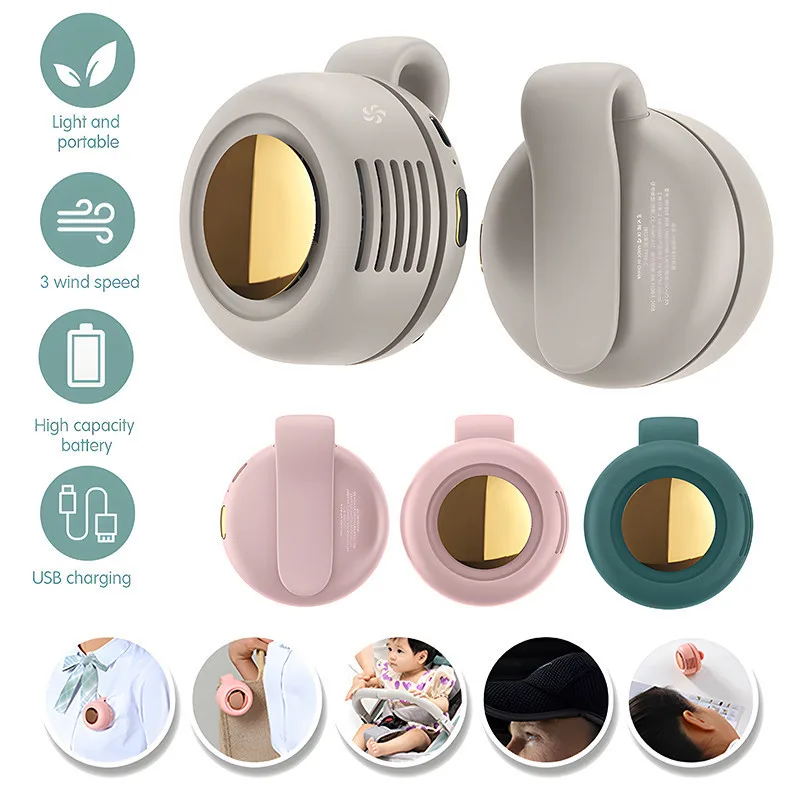 Ventilador portátil sem hélice com recarga USB