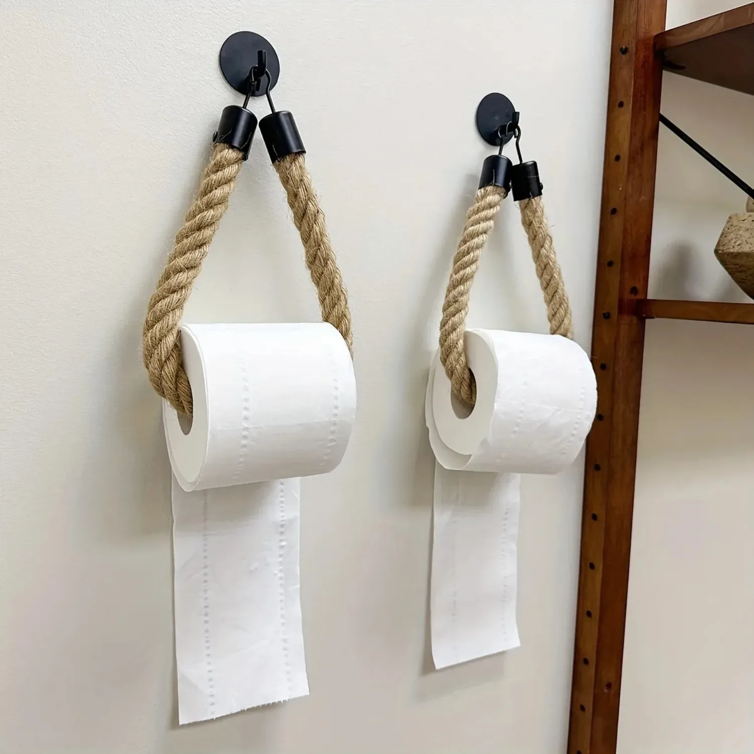 Suporte de papel higiênico retrô de parede
