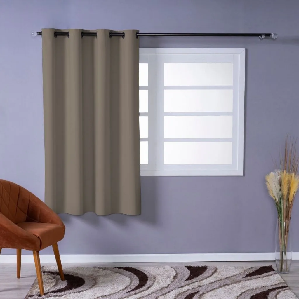 Cortina 100% Blackout 1,10m x 1,30m Para Sala e Quarto Folha Única