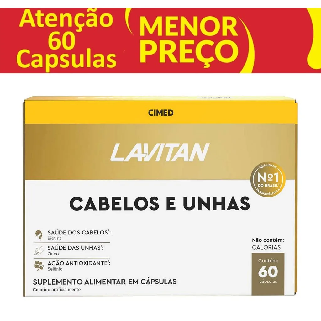 Suplemento Lavitan para cabelos e unhas