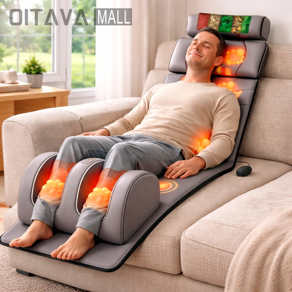Colchão massageador Shiatsu com aquecimento