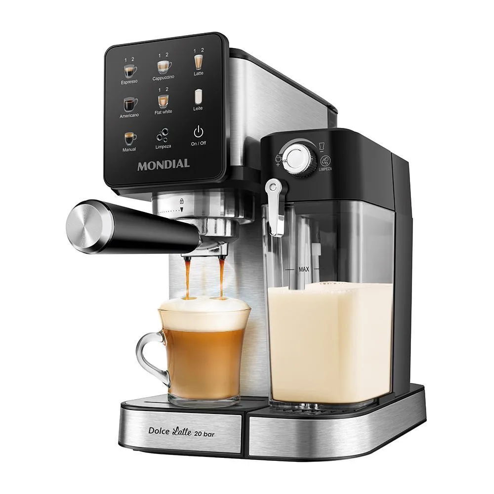 Cafeteira espresso automática Dolce Latte de 20 bar