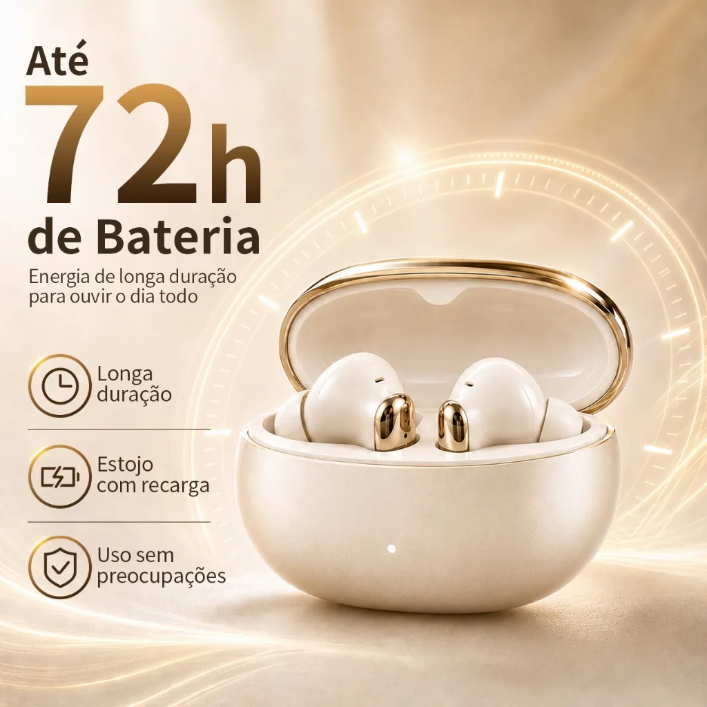Fone Bluetooth J10 Pro com cancelamento de ruído