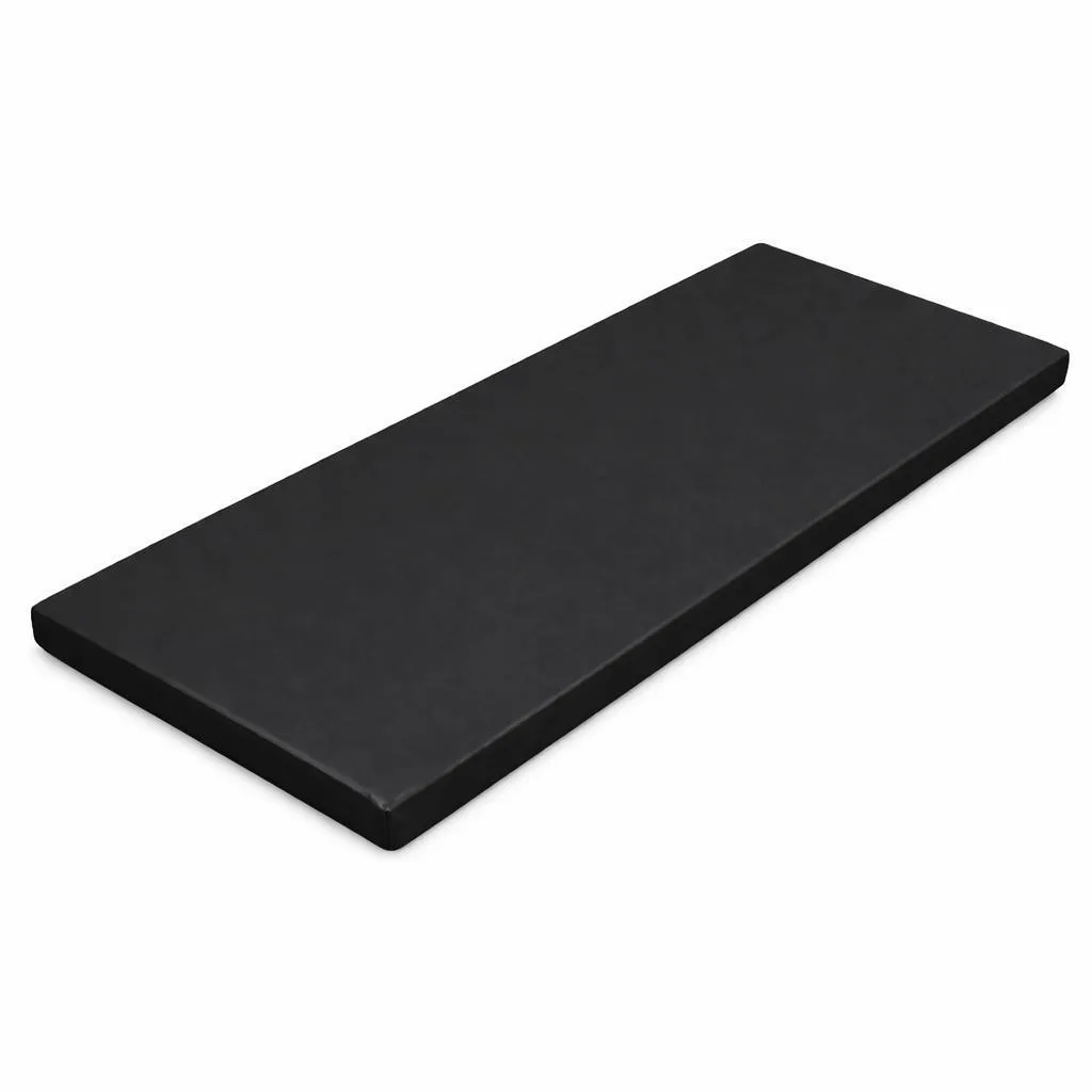 Colchonete fitness preto de espuma de alta densidade