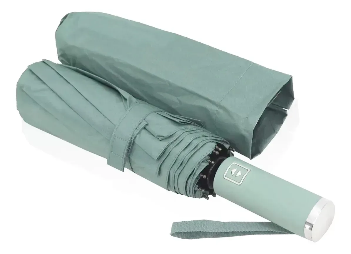 Guarda-chuva automático reforçado verde-musgo
