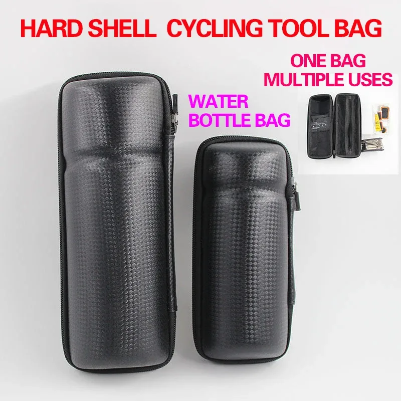 Bolsa rígida para bicicleta com suporte de garrafa