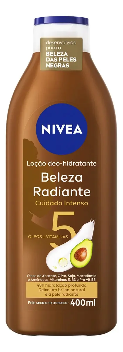 Hidratante corporal Nivea Beleza Radiante de 400 ml