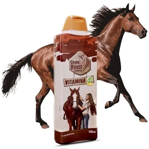 Shampoo Good Horse com vitamina A de 700 ml