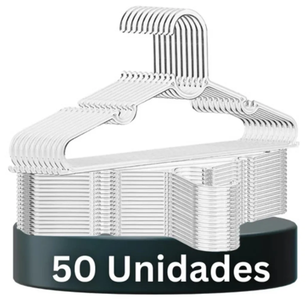 Kit de cabides acrílicos transparentes