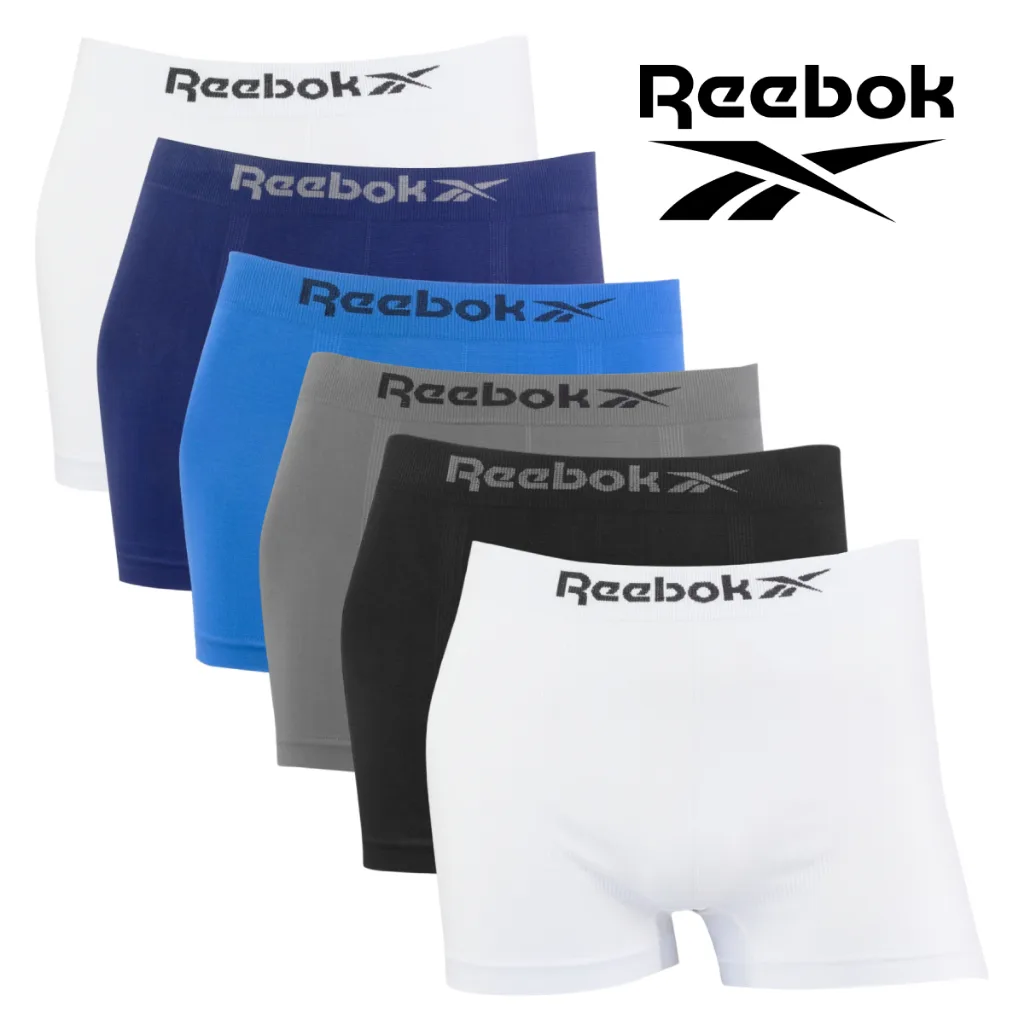 Kit com 6 cuecas boxer masculinas Reebok