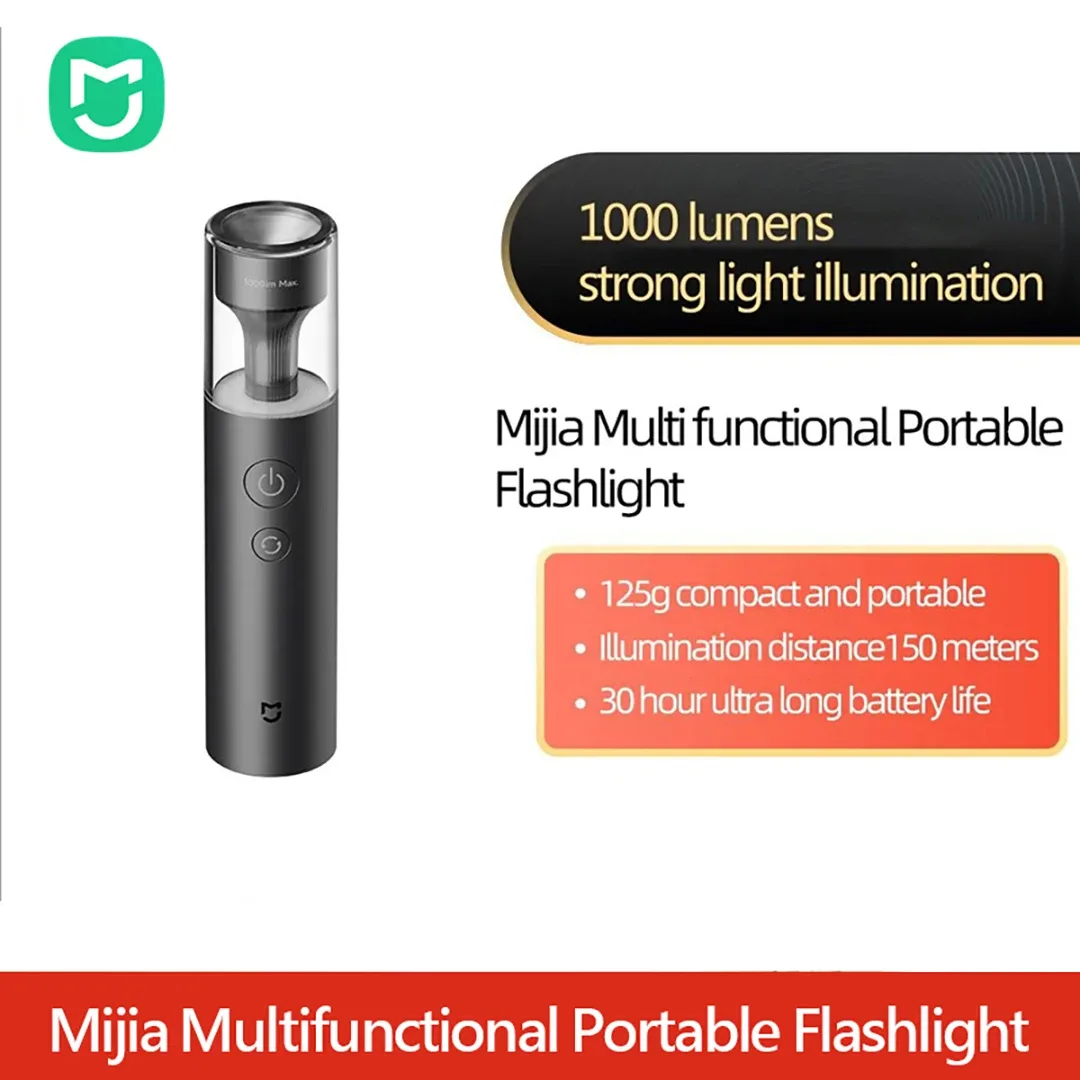 Lanterna Xiaomi Mijia recarregável para uso externo