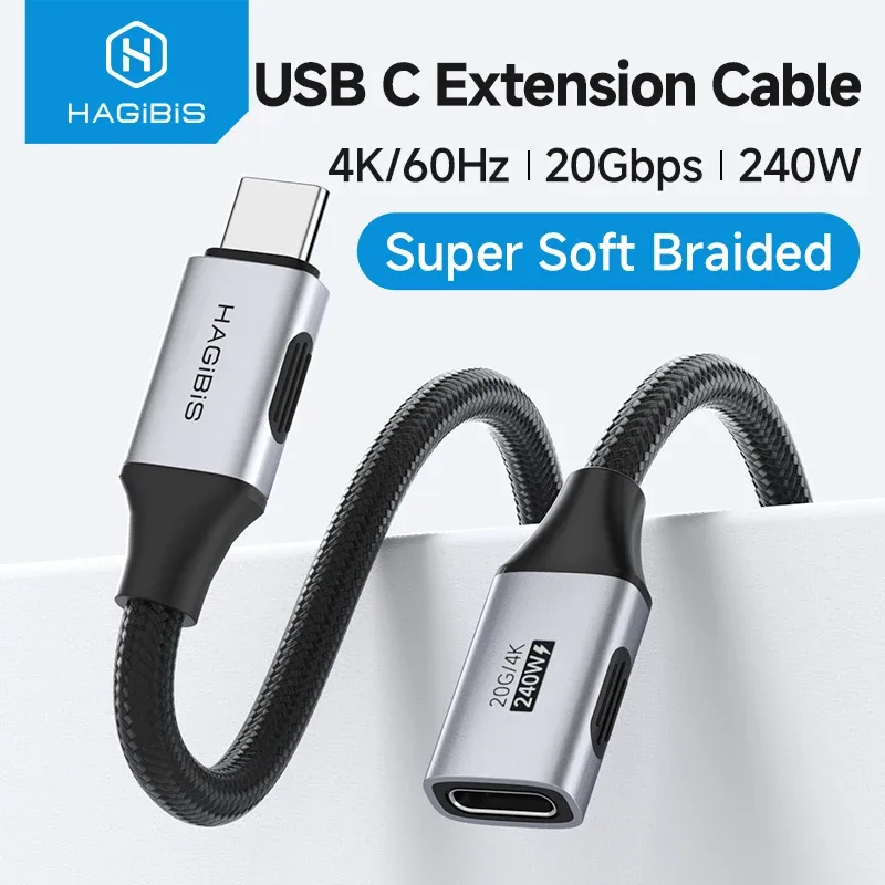 Cabo extensor USB C Hagibis de 20 Gbps