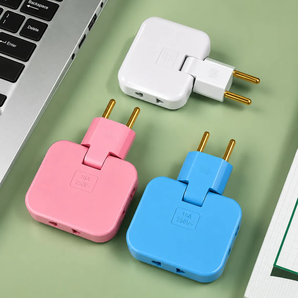 Adaptador de tomada compacto 3 em 1