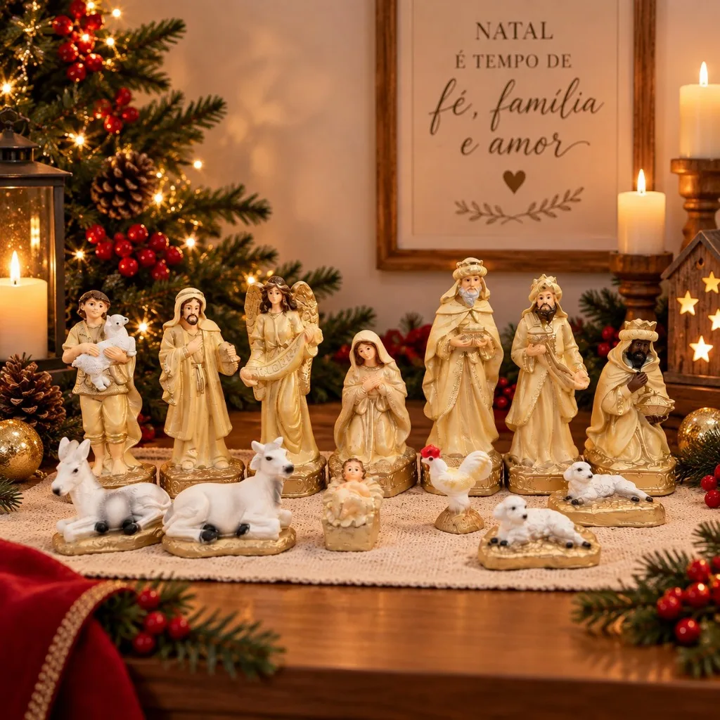 Presépio de Natal com 13 peças