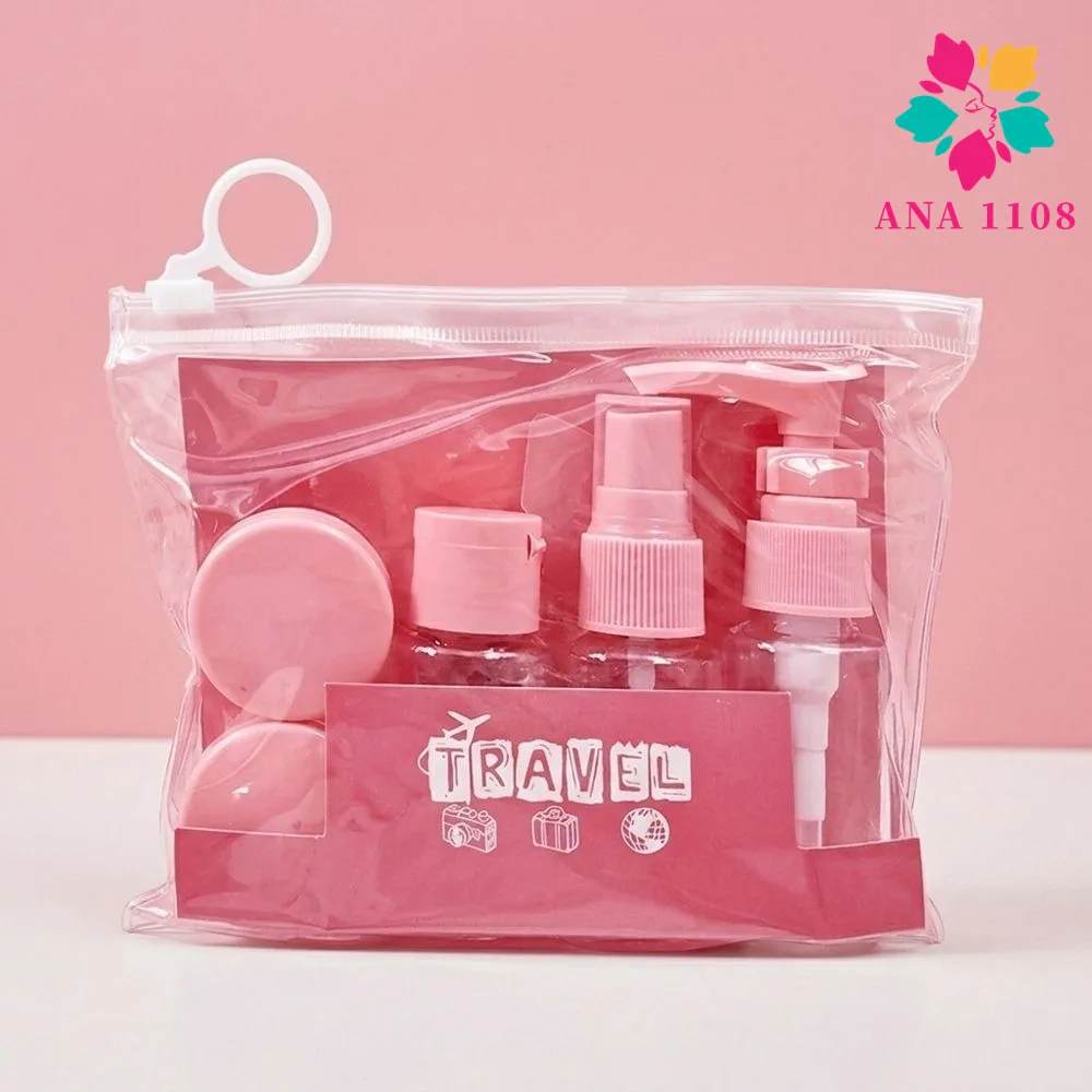 Kit mini de frascos organizadores para viagem