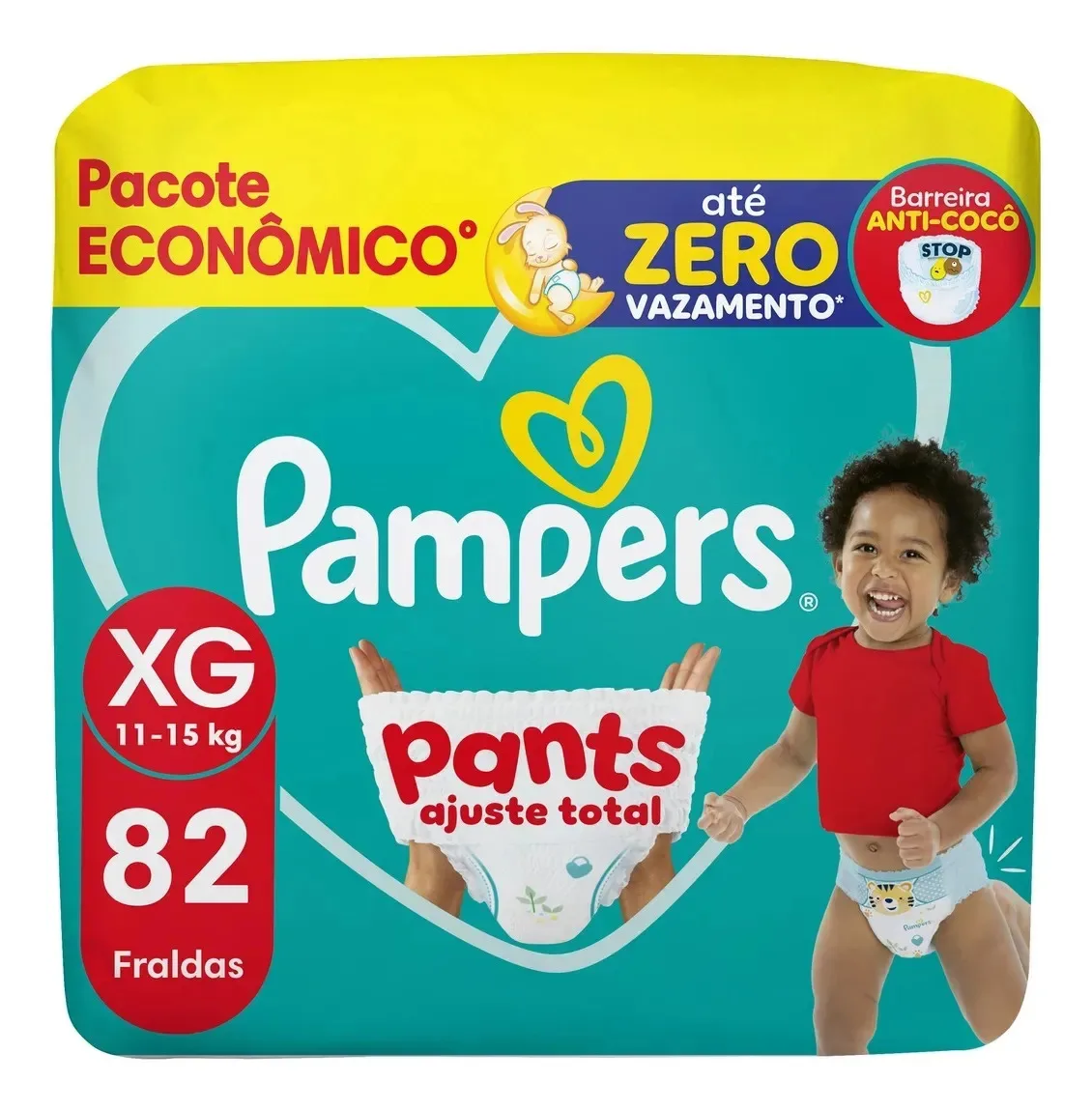 Fralda Pampers Pants XG com 82 unidades