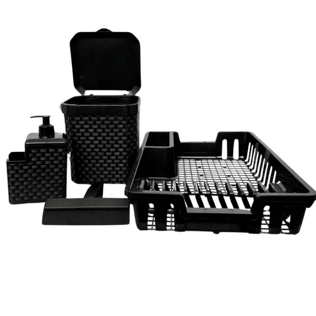 Kit para cozinha com acessórios para pia