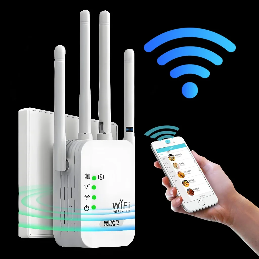 Amplificador de sinal Wi-Fi repetidor e roteador sem fio 2.4G - G8