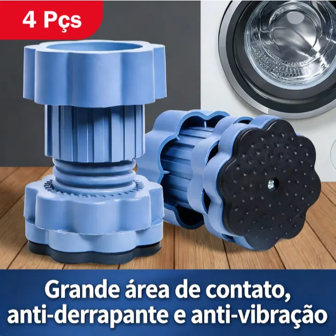 Pés antivibração para máquina de lavar com 4 unidades