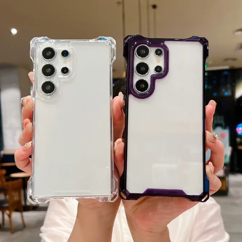Capa transparente antichoque para celular Samsung