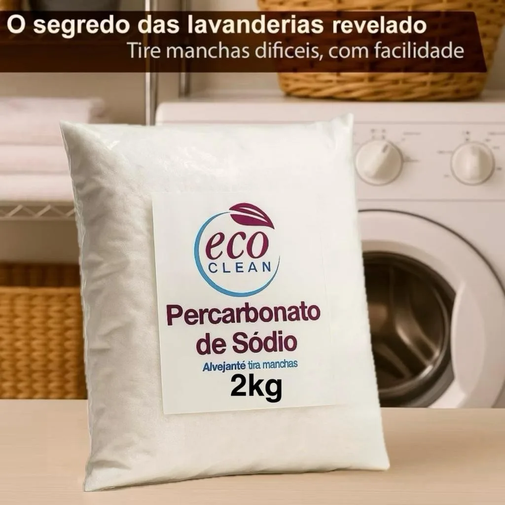 Percarbonato de Sódio 100% Puro para Limpeza 500g/1kg/2kg