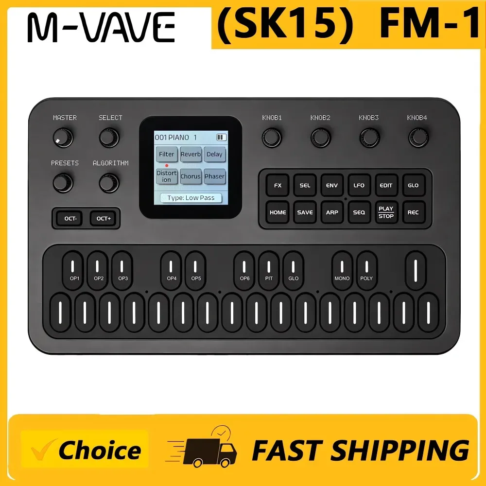 Sintetizador M-VAVE SK15 portátil